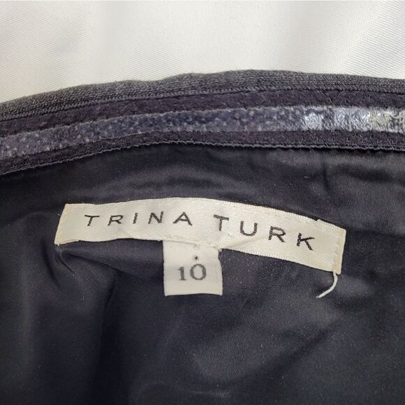 TRINA TURK gray Edda strapless jumpsuit with pockets 10 - Picture 9 of 14